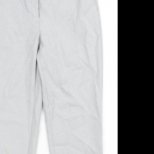 Dorothy Perkins Womens Grey Check  Trousers  Size 10 L27 in