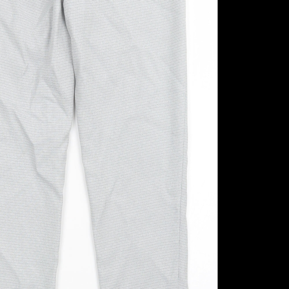 Dorothy Perkins Womens Grey Check  Trousers  Size 10 L27 in