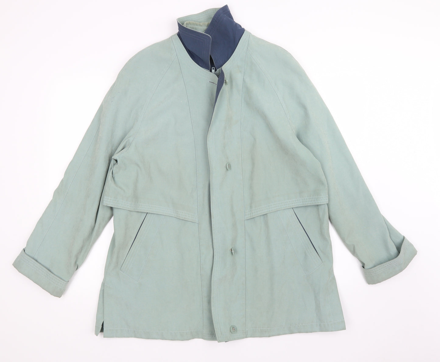 BHS Womens Green   Overcoat Coat Size 14