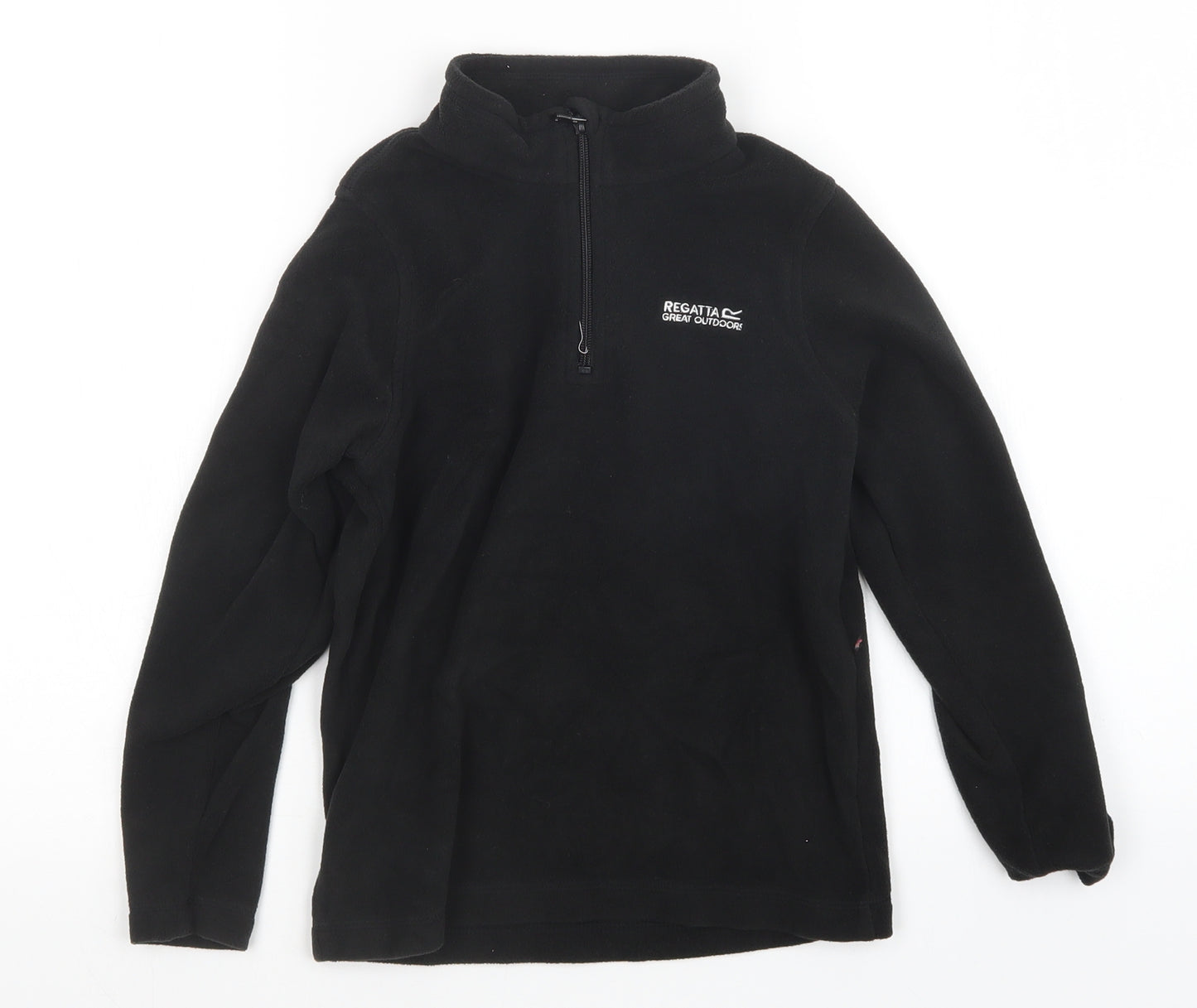 Regatta Boys Black  Fleece Pullover Sweatshirt Size 9-10 Years