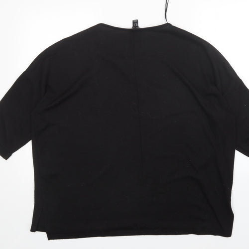 New Look Womens Black   Pullover Jumper Size L