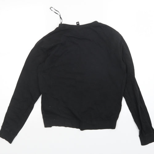 Divided Womens Black   Pullover Sweatshirt Size XS