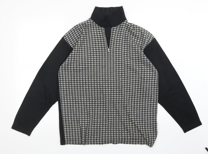 Avanti Womens Multicoloured Check Pullover Sweatshirt