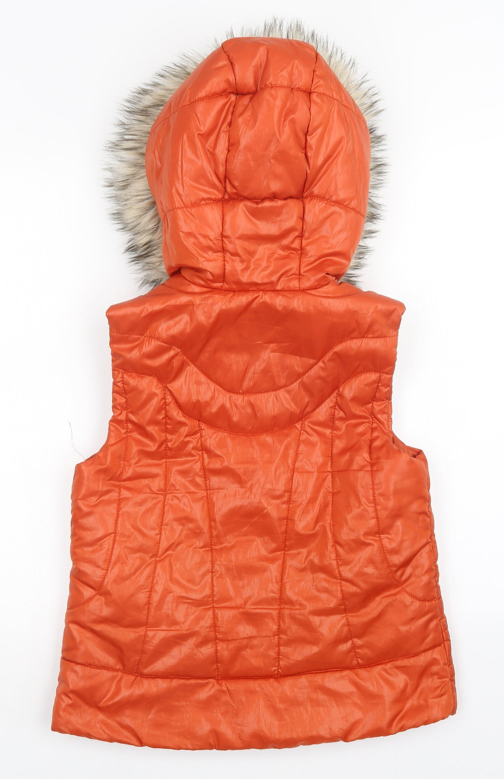 River Island Womens Orange   Gilet Coat Size 10