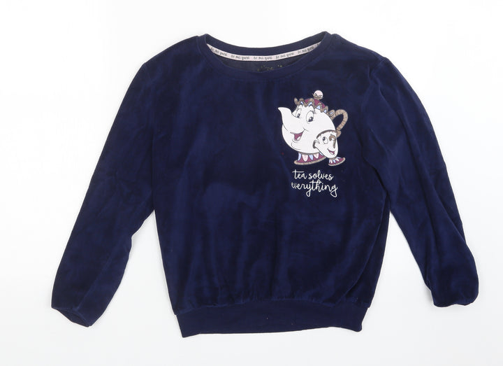 Love To Lounge Womens Blue Top Pyjama Top Size S