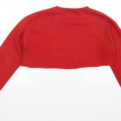 Boohoo Womens Red   Pullover Jumper Size 10