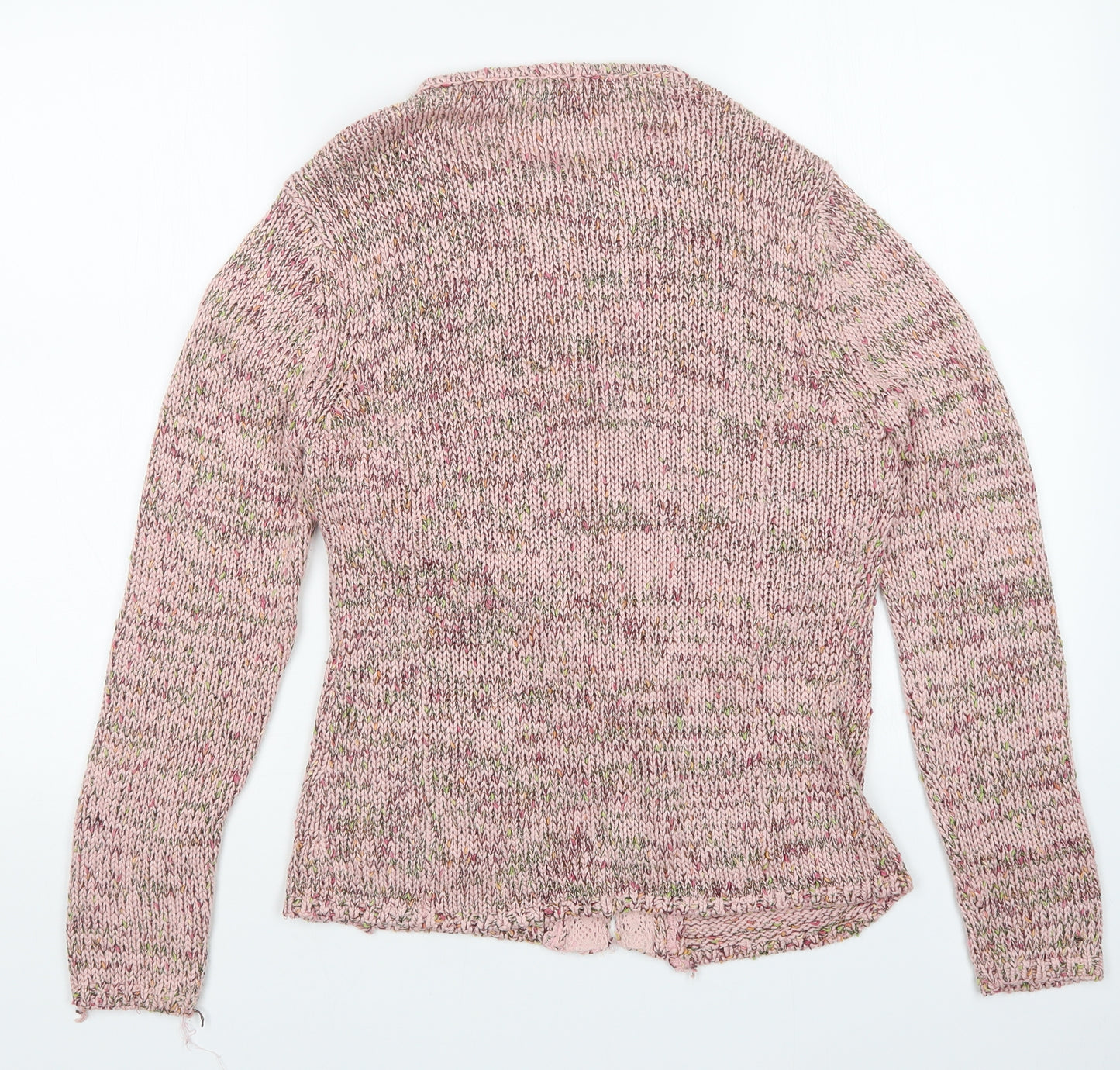 Karen Scott Womens Pink   Cardigan Jumper Size S