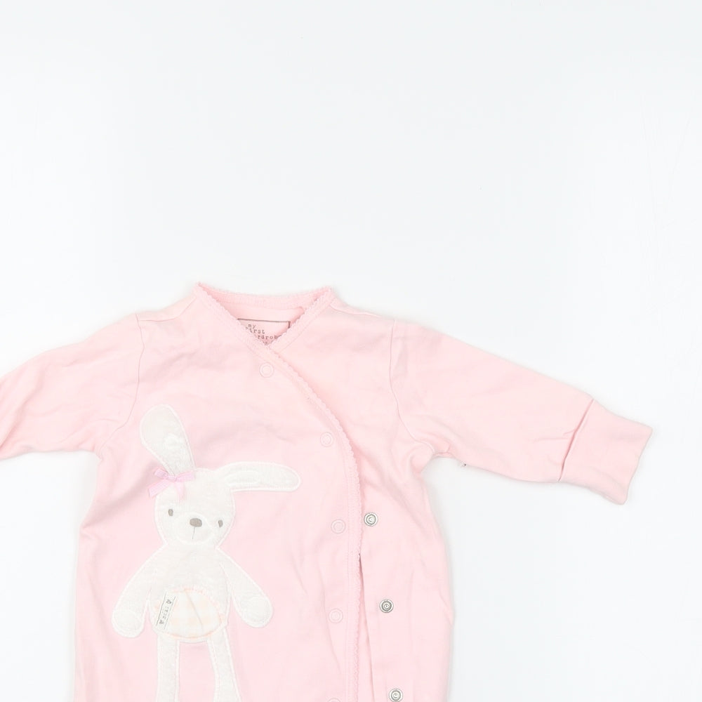 NEXT Girls Pink   Babygrow One-Piece Size 0-3 Months