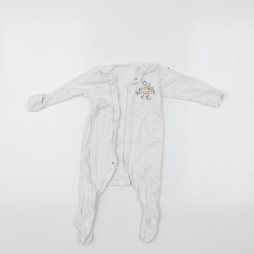 TU Baby White   Babygrow One-Piece Size 3-6 Months