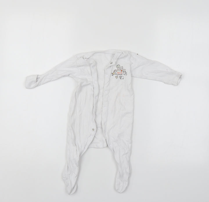 TU Baby White Babygrow One-Piece Size 3-6 Months