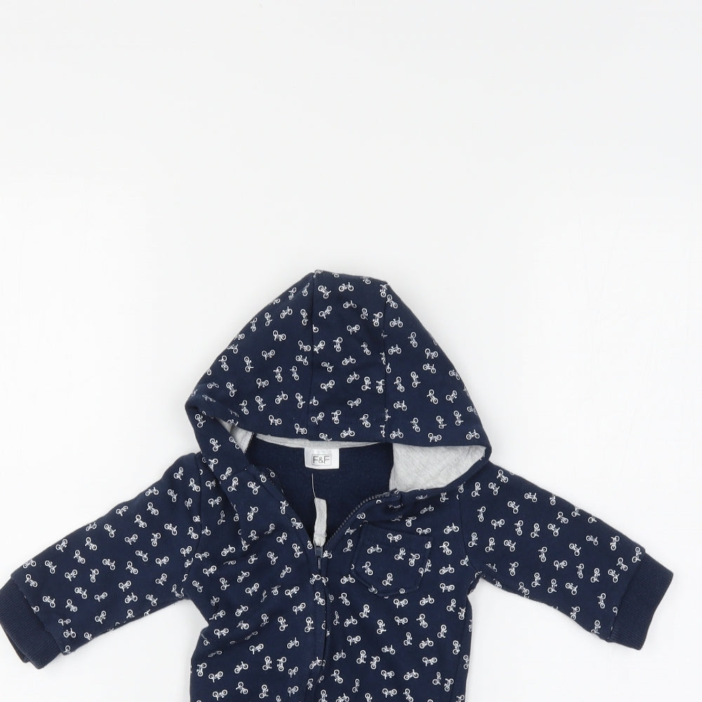 F&F Baby Blue   Babygrow One-Piece Size 6-9 Months