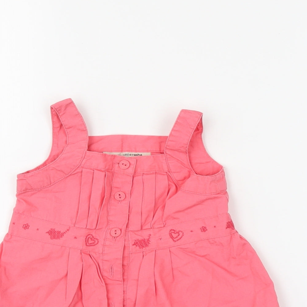 Little Rocha Girls Pink   Tank Dress  Size 0-3 Months