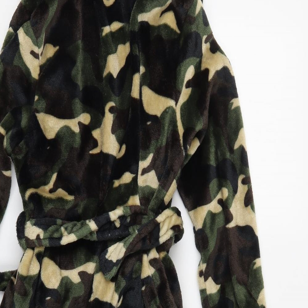 City Comfort Boys Multicoloured Camouflage   Robe Size 13-14 Years