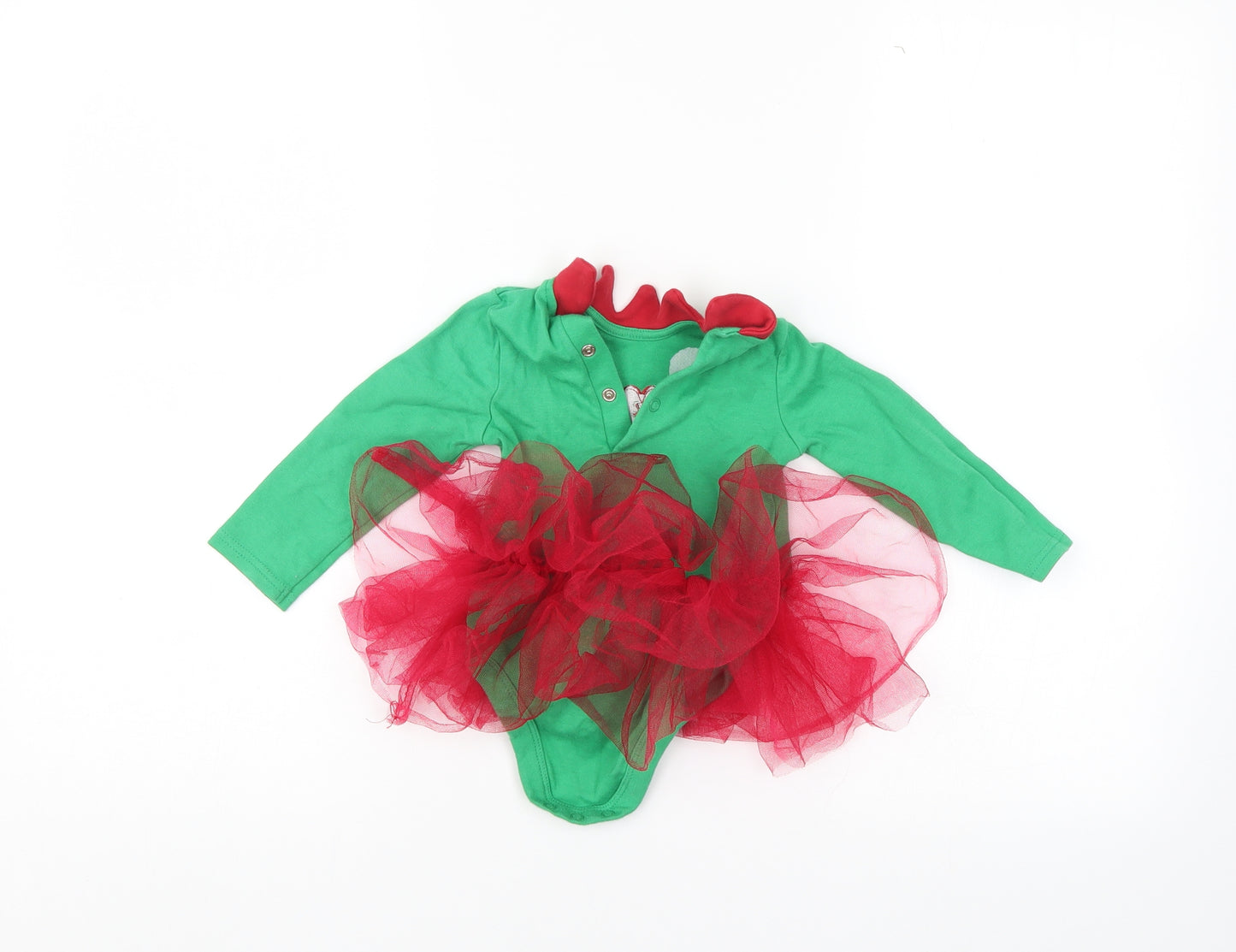 George Girls Green   Romper One-Piece Size 12-18 Months  - christmas romper