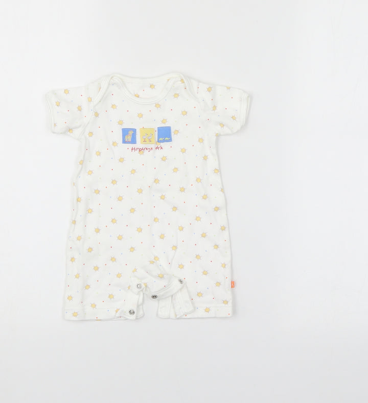 Mothercare Baby White Polka Dot  Romper One-Piece Size Newborn