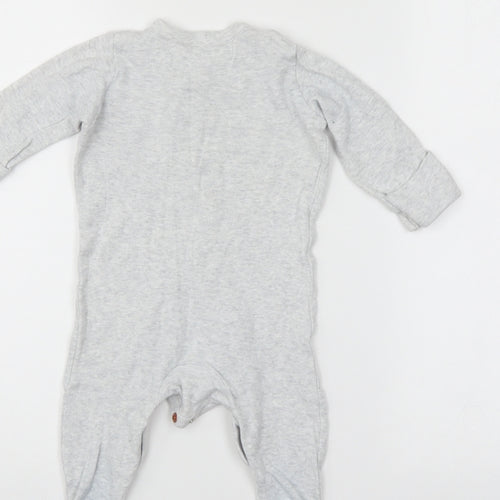 Mothercare Baby Grey   Babygrow One-Piece Size 3-6 Months