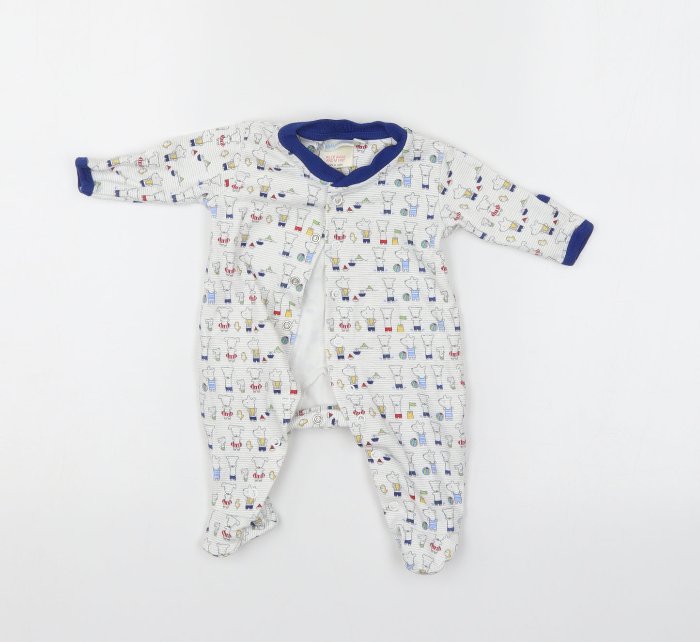 JoJo Maman Bébé Baby Multicoloured   Babygrow One-Piece Size Newborn
