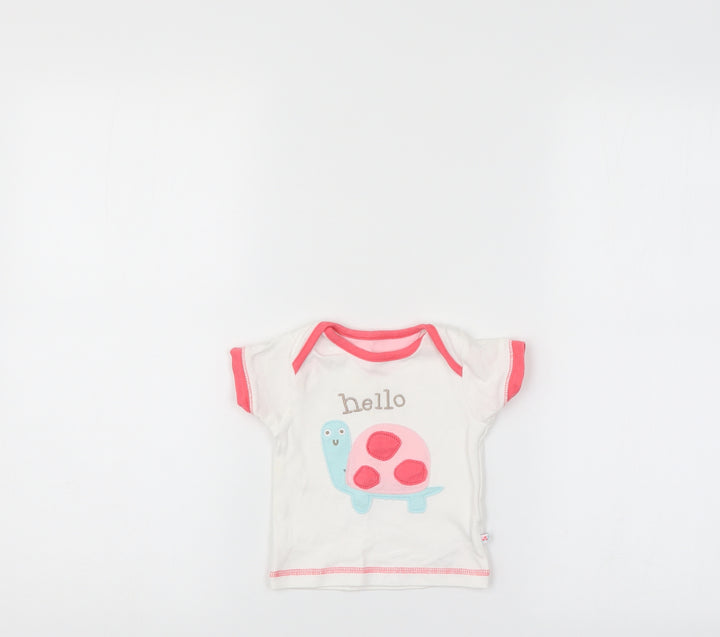Mothercare Baby White Basic T-Shirt Size 3-6 Months