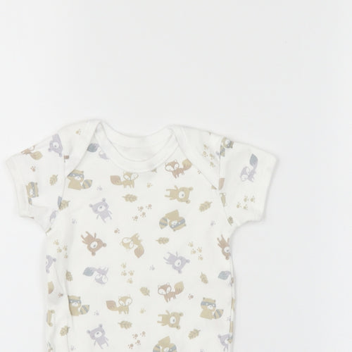 Matalan Baby White   Romper One-Piece Size 3-6 Months