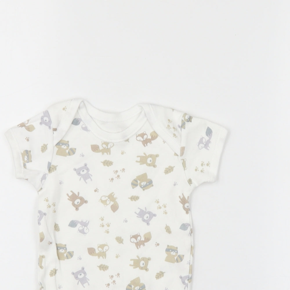 Matalan Baby White   Romper One-Piece Size 3-6 Months