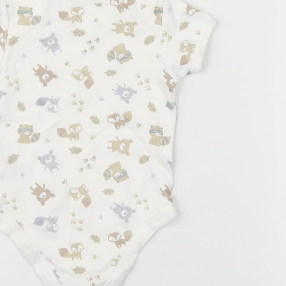 Matalan Baby White   Romper One-Piece Size 3-6 Months
