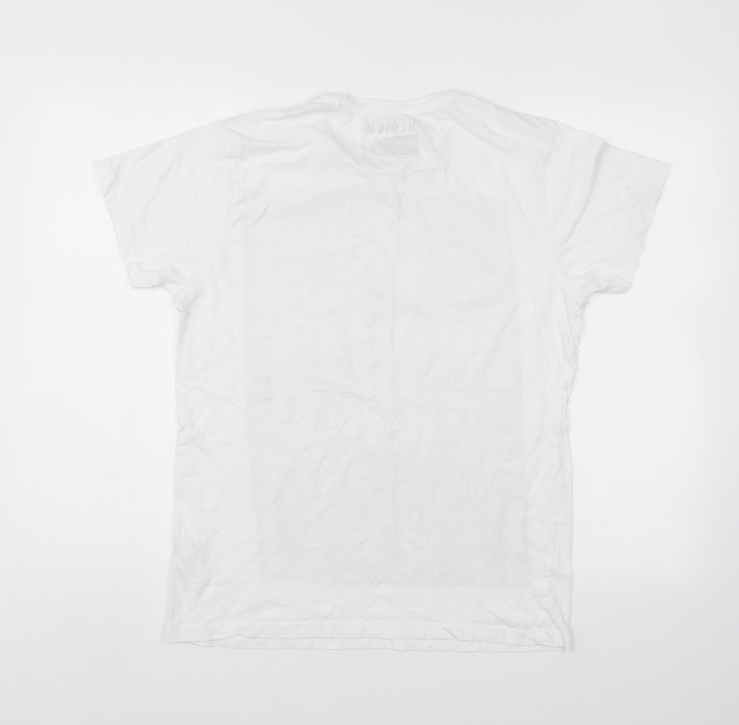 Cedar Wood State Mens White    T-Shirt Size M
