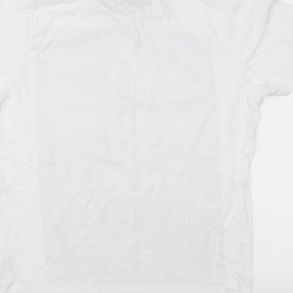 Cedar Wood State Mens White    T-Shirt Size M