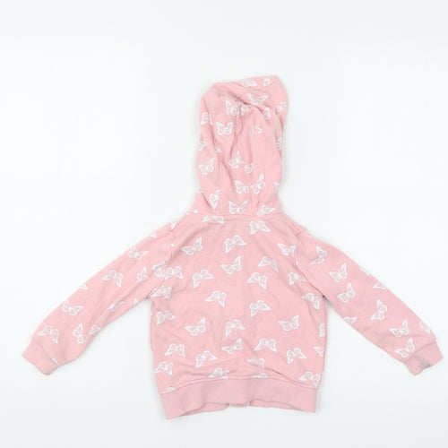 Primark Girls Pink   Full Zip Hoodie Size 2-3 Years