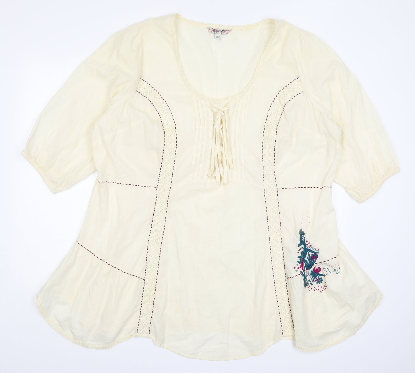 Joe Browns Womens Beige   Basic Blouse Size 24