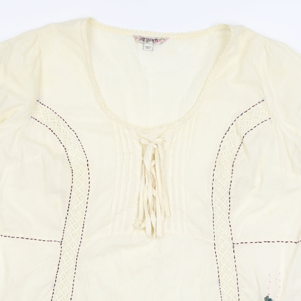 Joe Browns Womens Beige   Basic Blouse Size 24