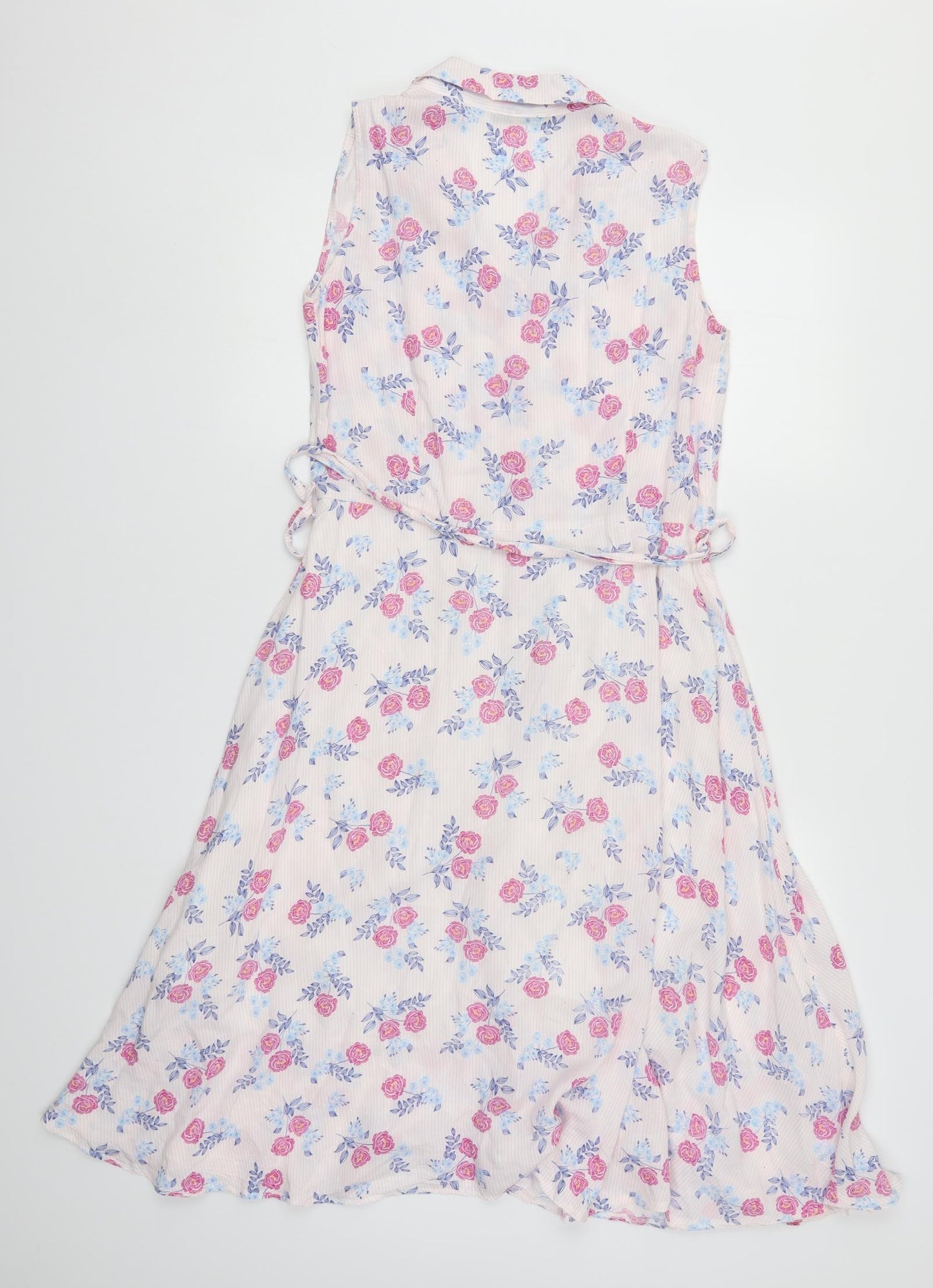 bebe Womens Pink Floral  Shirt Dress  Size M