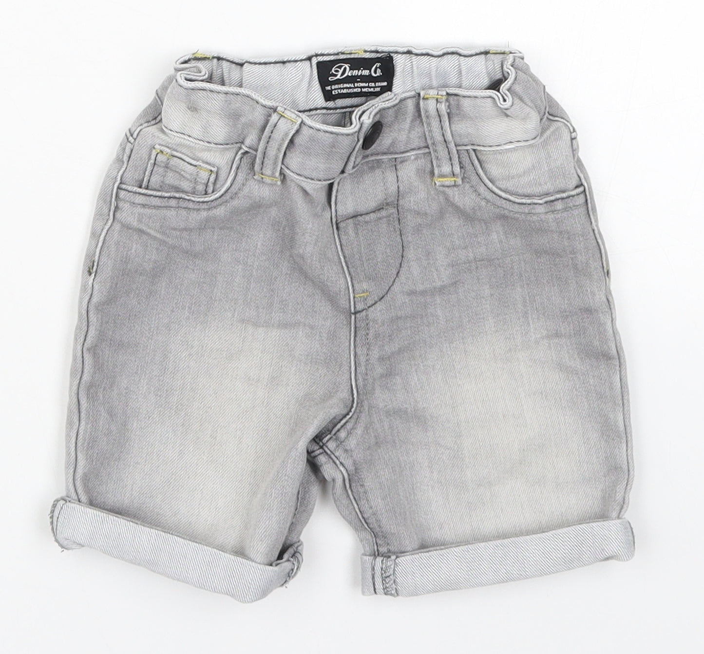 Denim Co Boys Grey  Denim Cropped Jeans Size 12-18 Months