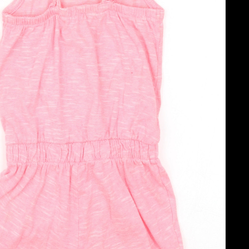 George Girls Pink   Playsuit One-Piece Size 2-3 Years  - Happy Bunny
