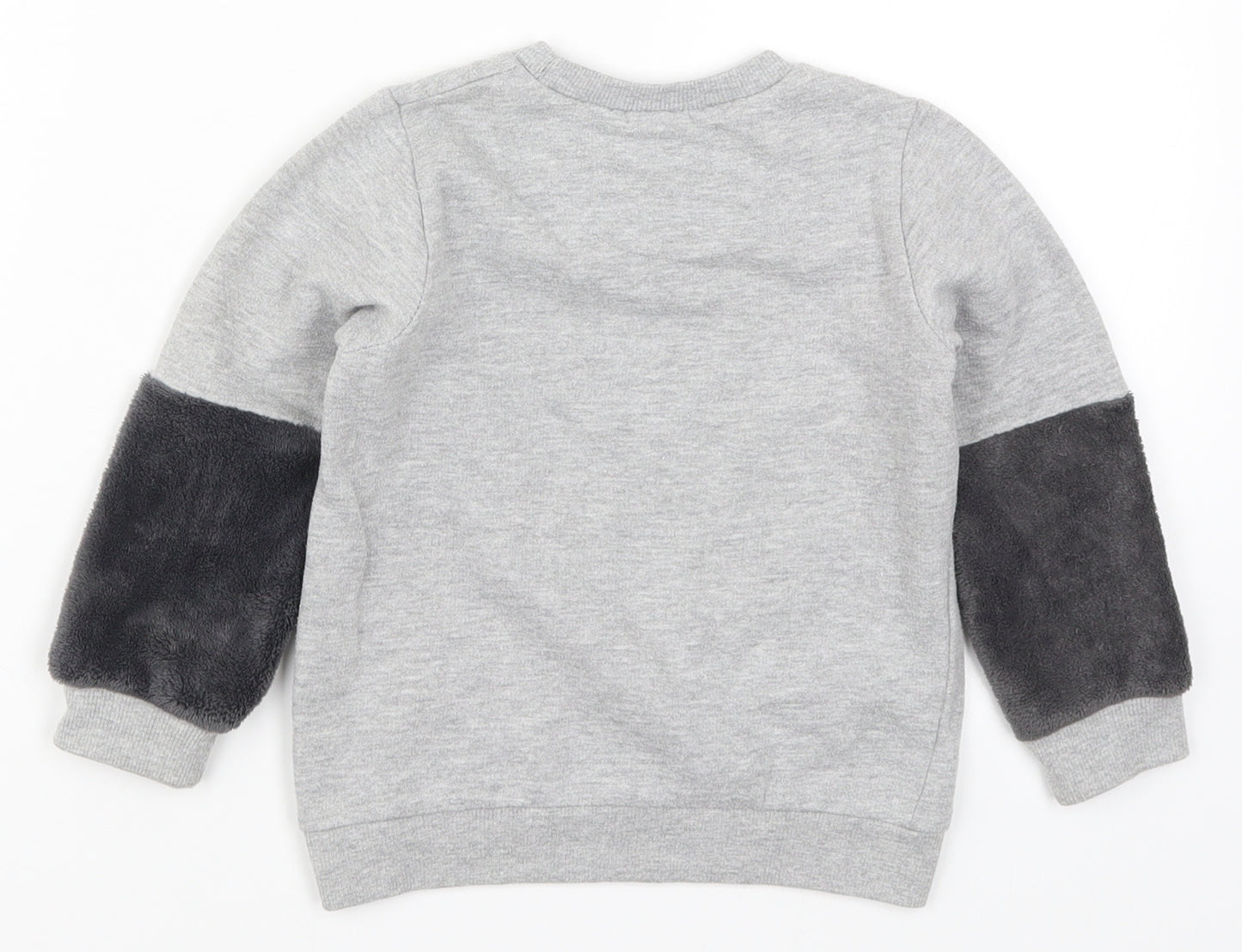 Pep&Co Girls Grey   Pullover Sweatshirt Size 2-3 Years  - Think Happy Thoughts