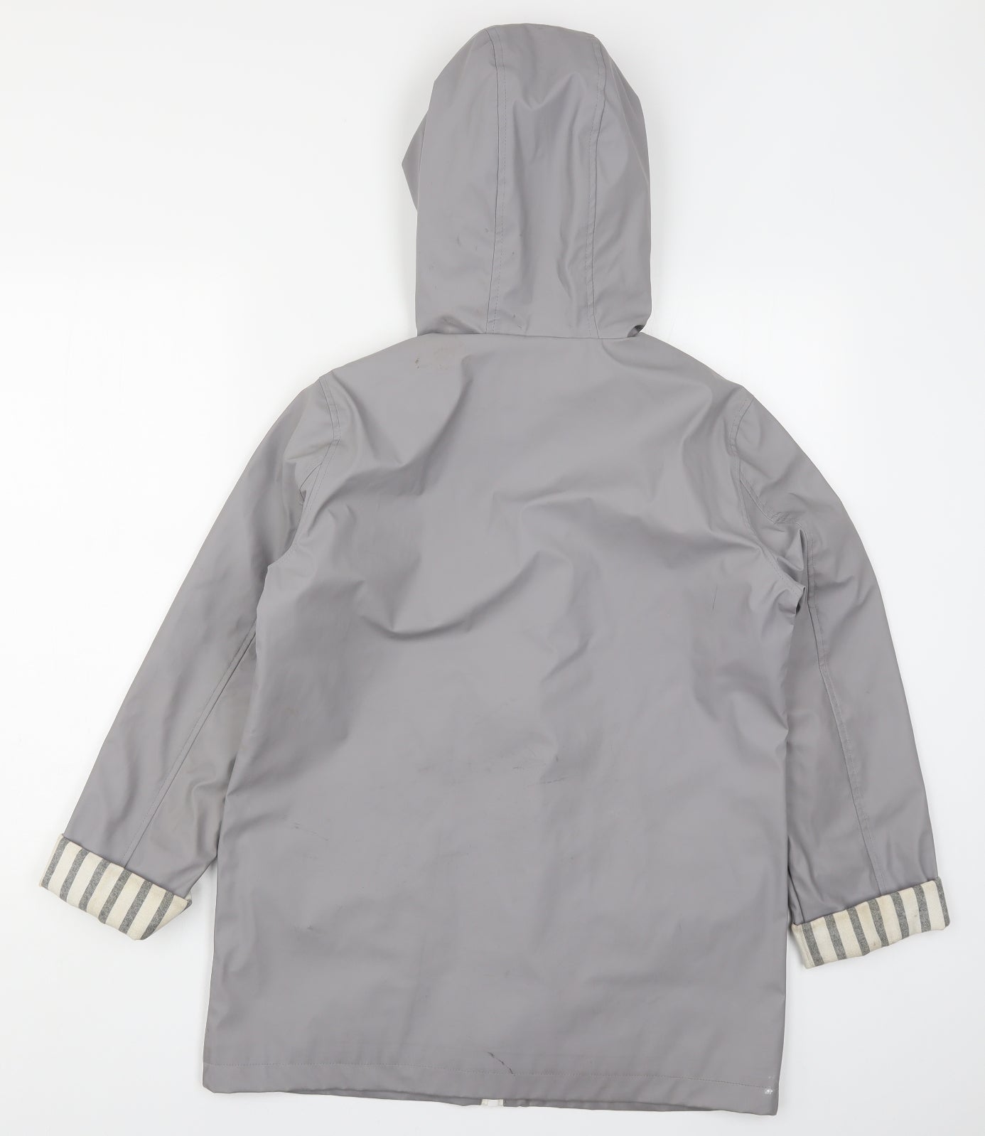 Topshop Womens Grey   Rain Coat Coat Size 10