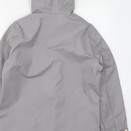 Topshop Womens Grey   Rain Coat Coat Size 10