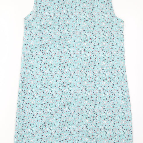 Trendyol Womens Blue Floral  Tank Dress  Size 10