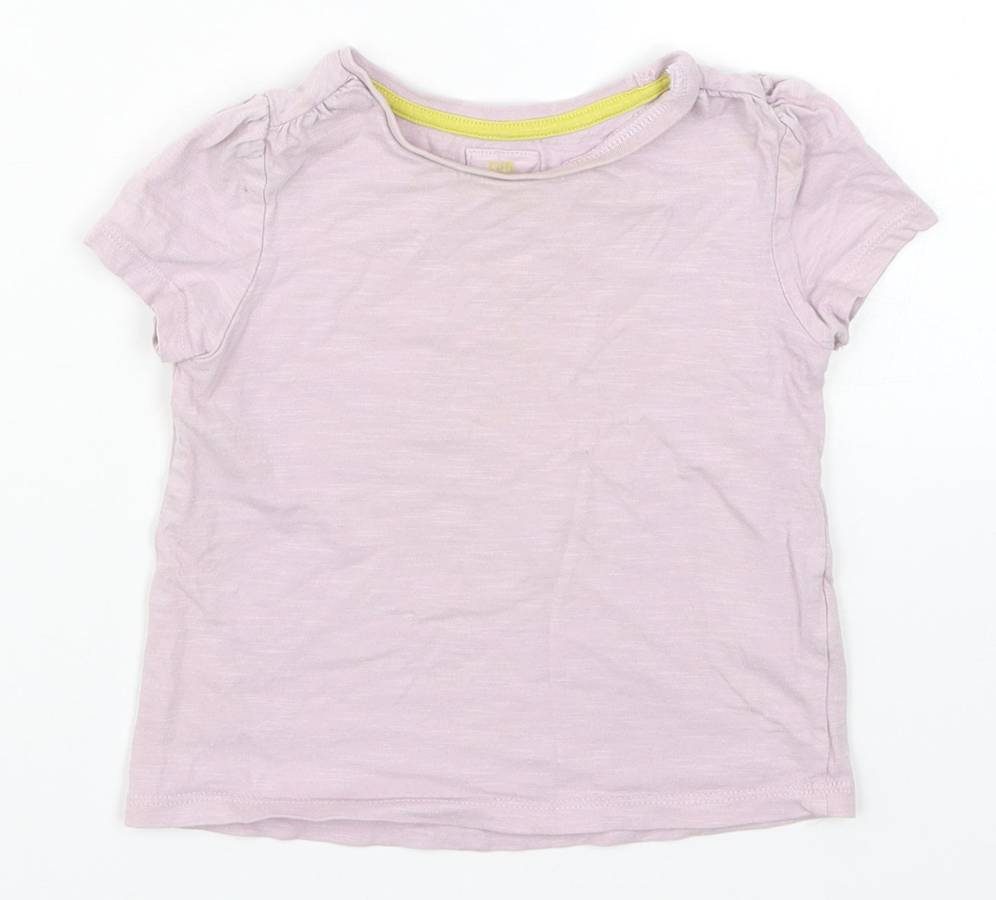 TU Girls Purple   Basic T-Shirt Size 2-3 Years