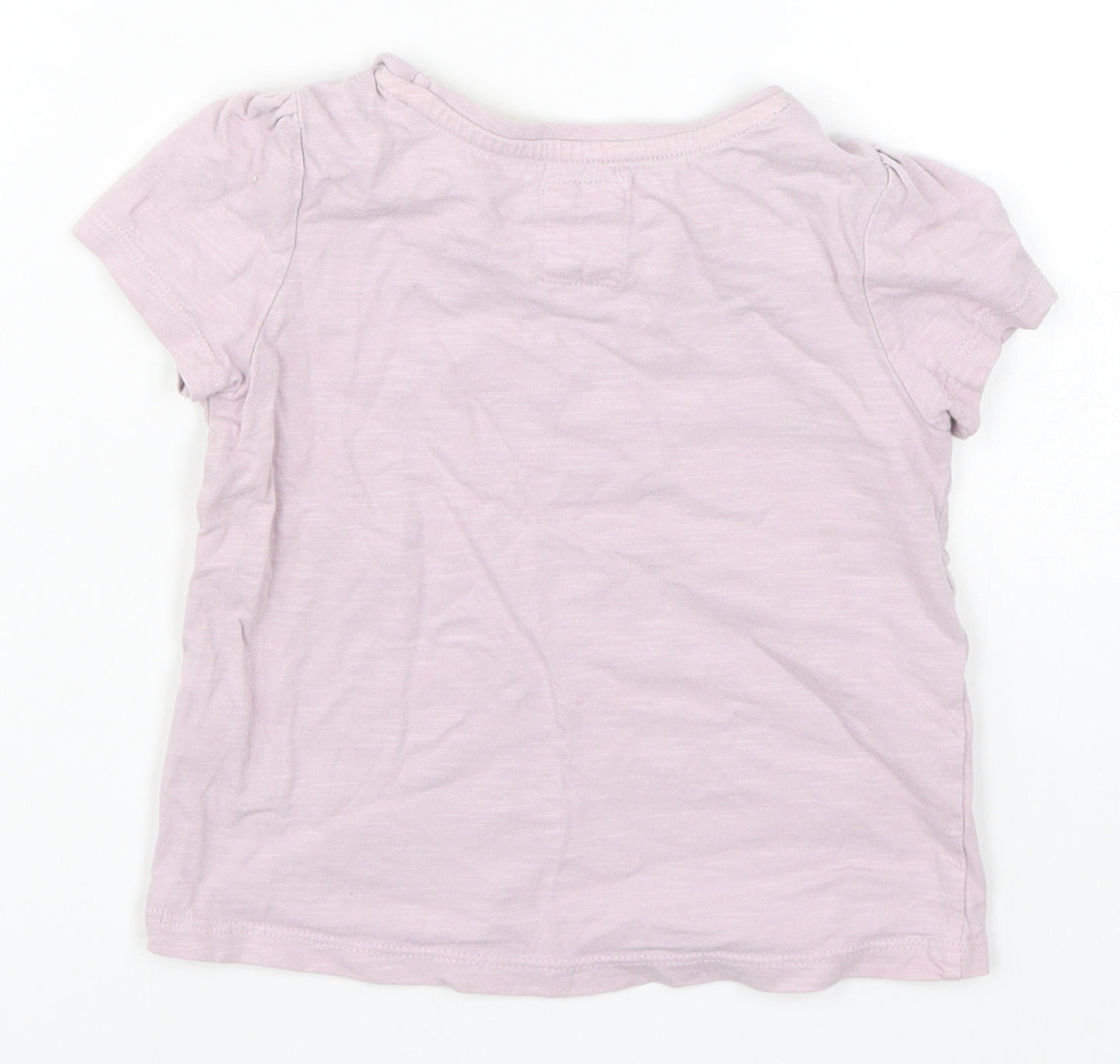 TU Girls Purple   Basic T-Shirt Size 2-3 Years