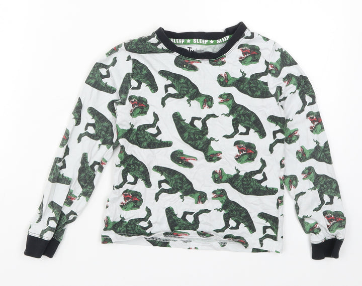 TU Boys Grey Solid Pyjama Top Size 6-7 Years - T-Rex