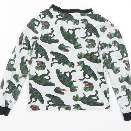 TU Boys Grey Solid   Pyjama Top Size 6-7 Years  - T-Rex