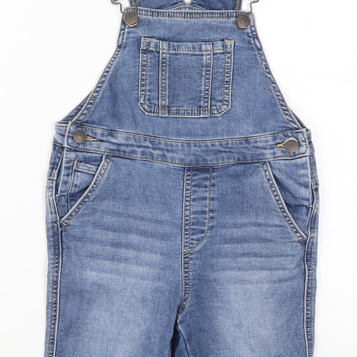 NEXT Girls Blue  Denim Dungaree One-Piece Size 4 Years