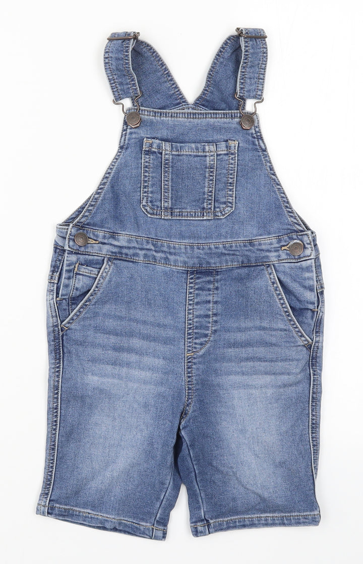 NEXT Girls Blue  Denim Dungaree One-Piece Size 4 Years