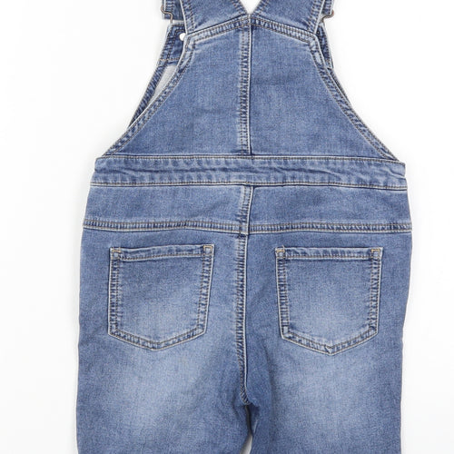 NEXT Girls Blue  Denim Dungaree One-Piece Size 4 Years