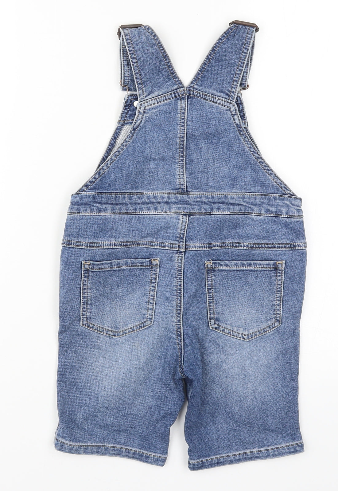 NEXT Girls Blue  Denim Dungaree One-Piece Size 4 Years