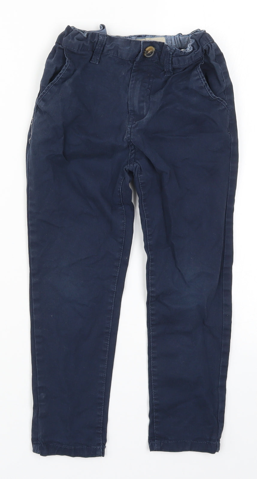Denim Co Boys Blue   Chino Trousers Size 5-6 Years