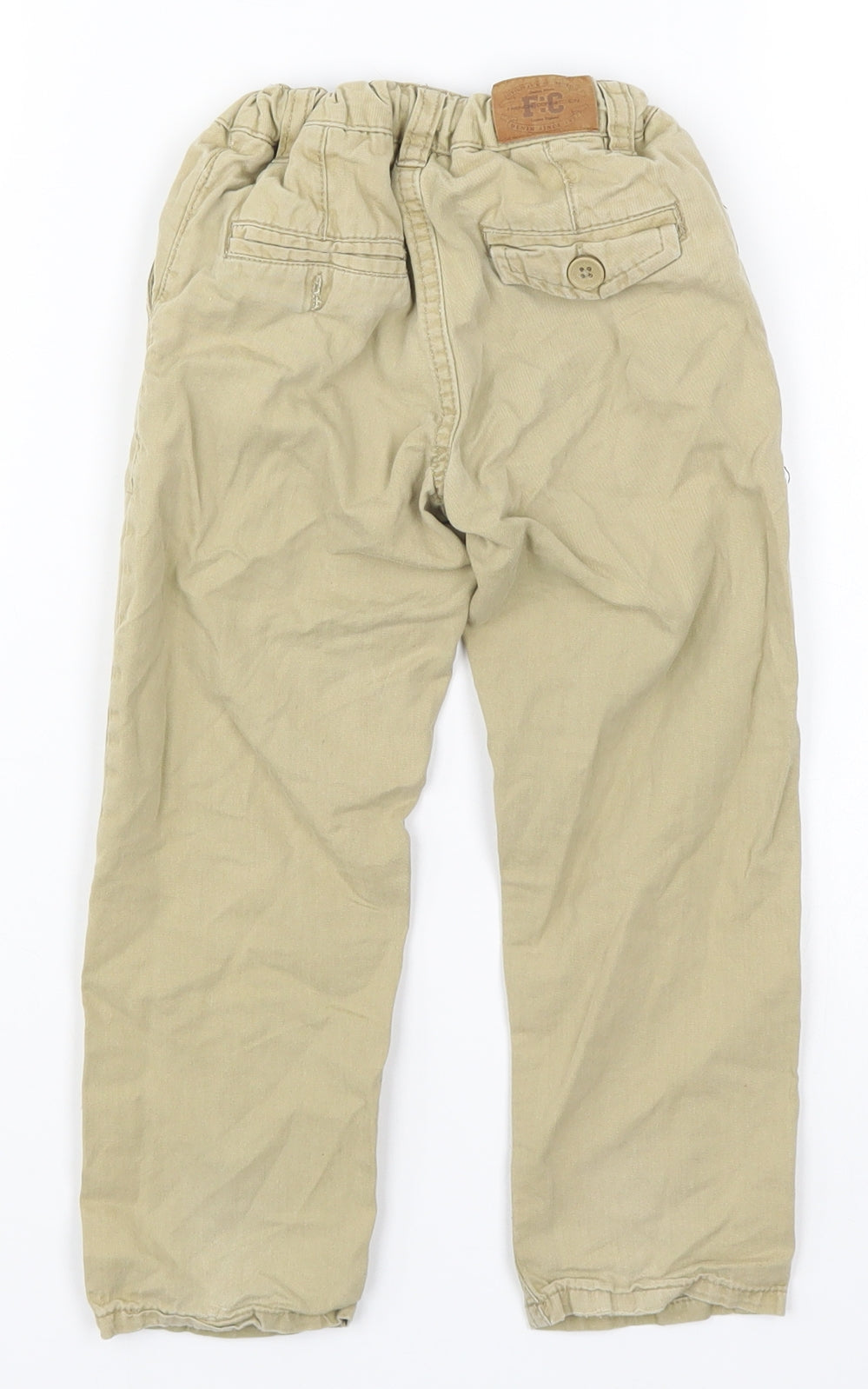 French Connection Boys Beige   Chino Trousers Size 3-4 Years