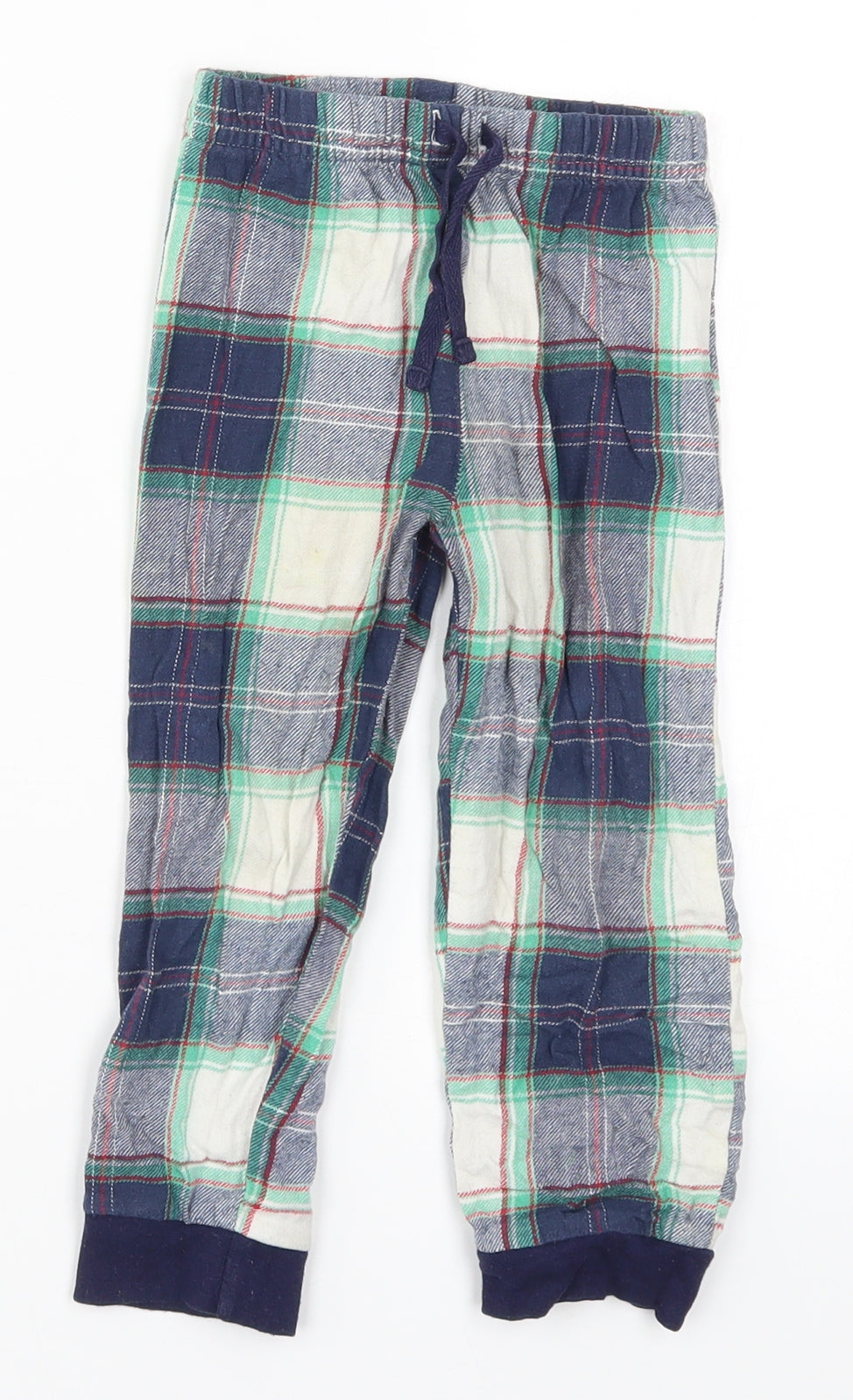 Lilt & Dan Boys Blue Check  Sweatpants Trousers Size 2-3 Years - Loungewear