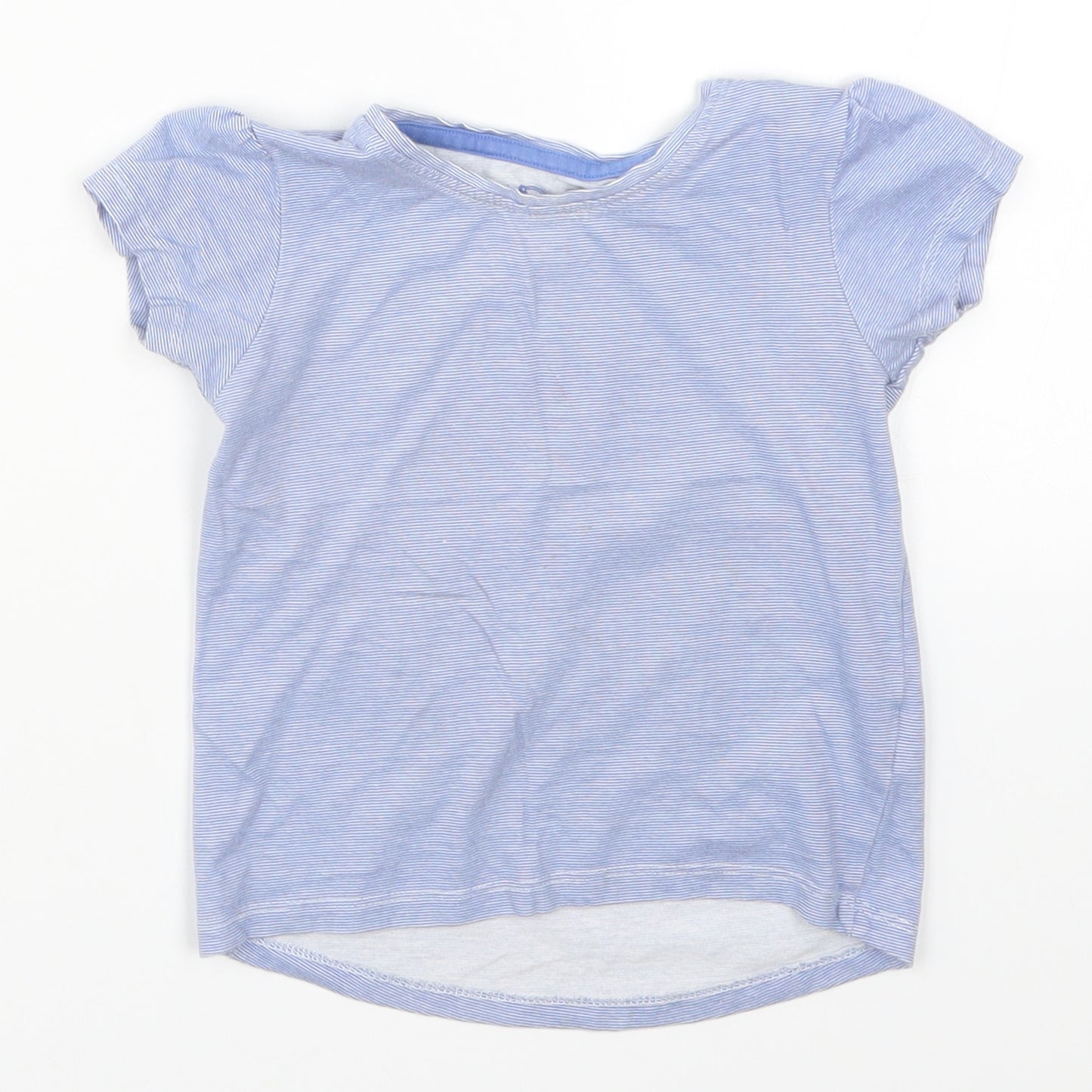 Primark Boys Blue Striped  Basic T-Shirt Size 2-3 Years