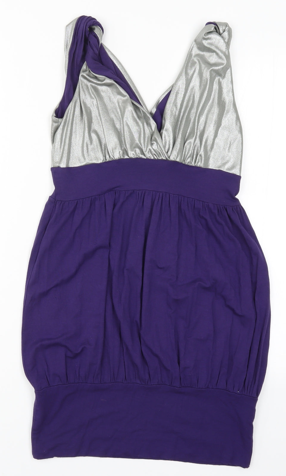 Rare Womens Purple   Mini  Size 12  - Silver